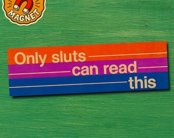 Lustiger Stoßstangenmagnet fürs Auto freches Internet Mem Geschenk verrückter Humor gen z millennial Freunde chaotischer Gag urkomisch beleidigendes Autozubehör