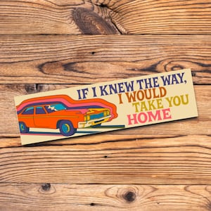 Retro-Autoaufkleber für Grateful Dead Fans Ripple Lyrik vintage 1970s psychedelische Vibes perfekt für abgefahrene Hippie Auto- oder Laptopdeko