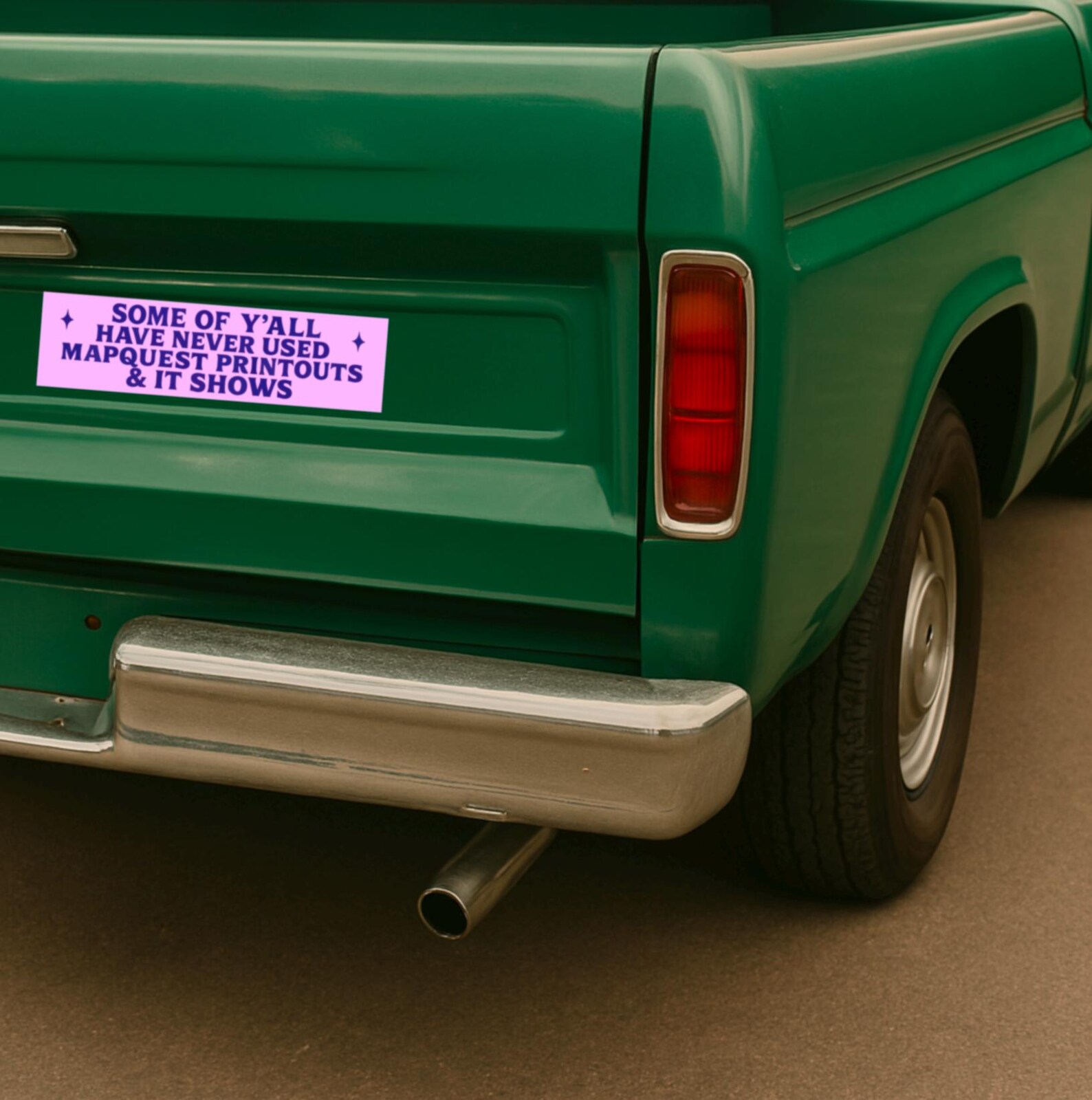 Millennial Mapquest Bumper Sticker Funny Y2k Aesthetic Internet Meme ...