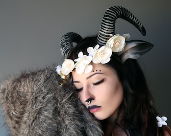 New Arrival Ram Horns Headband 3d Printed Cosplay Authentic Etsy