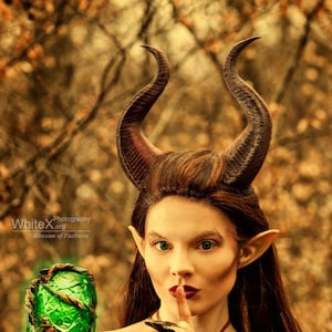 NEWLY IMPROVED! Young Maleficent Inspired 9.5" Horns  3D Printed (Ultra Light Weight Plastic) Suitable for kids and adults comic-con