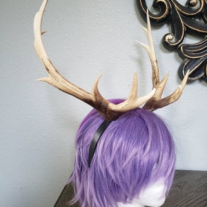 NEW ARRIVAL! XLarge caribou Reindeer antlers Deer Antlers Horns  3D Printed (Ultra Light Weight Plastic) horned headband Antlers comic-con
