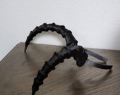 Mountain Goat horns Krampus horns on headband lightweight cosplay horned headband long and thin Photo prop horns Furry addition bone dragon