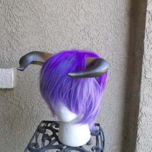 NEW ARRIVAL Small Bull Matador horns headband 3D printed cosplay comicon fantasy horns  option wow