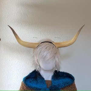 3D printed Light weight steer horns Highland Cow horns Matador horns bull horns extra large realistic