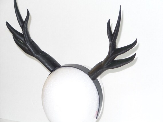 鹿の角 3Dプリント (超軽量プラスチック) 黒角 コミックコン - Etsy 日本