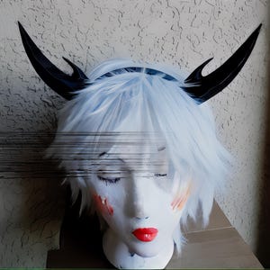 Deanerys Dragon inspired 3d printed horns on headband DIY costume addition dragon ears  lizzard horns spiny horns spike horns avatar
