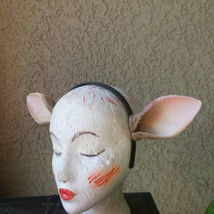 Elven fawn deer ears 3d printed horns on headband DIY costume animal ears  woodland cosplay fantasy ears ears