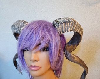 NEW ARRIVAL RAM horns headband 3D printed cosplay comicon stage performance horns extra large size.
