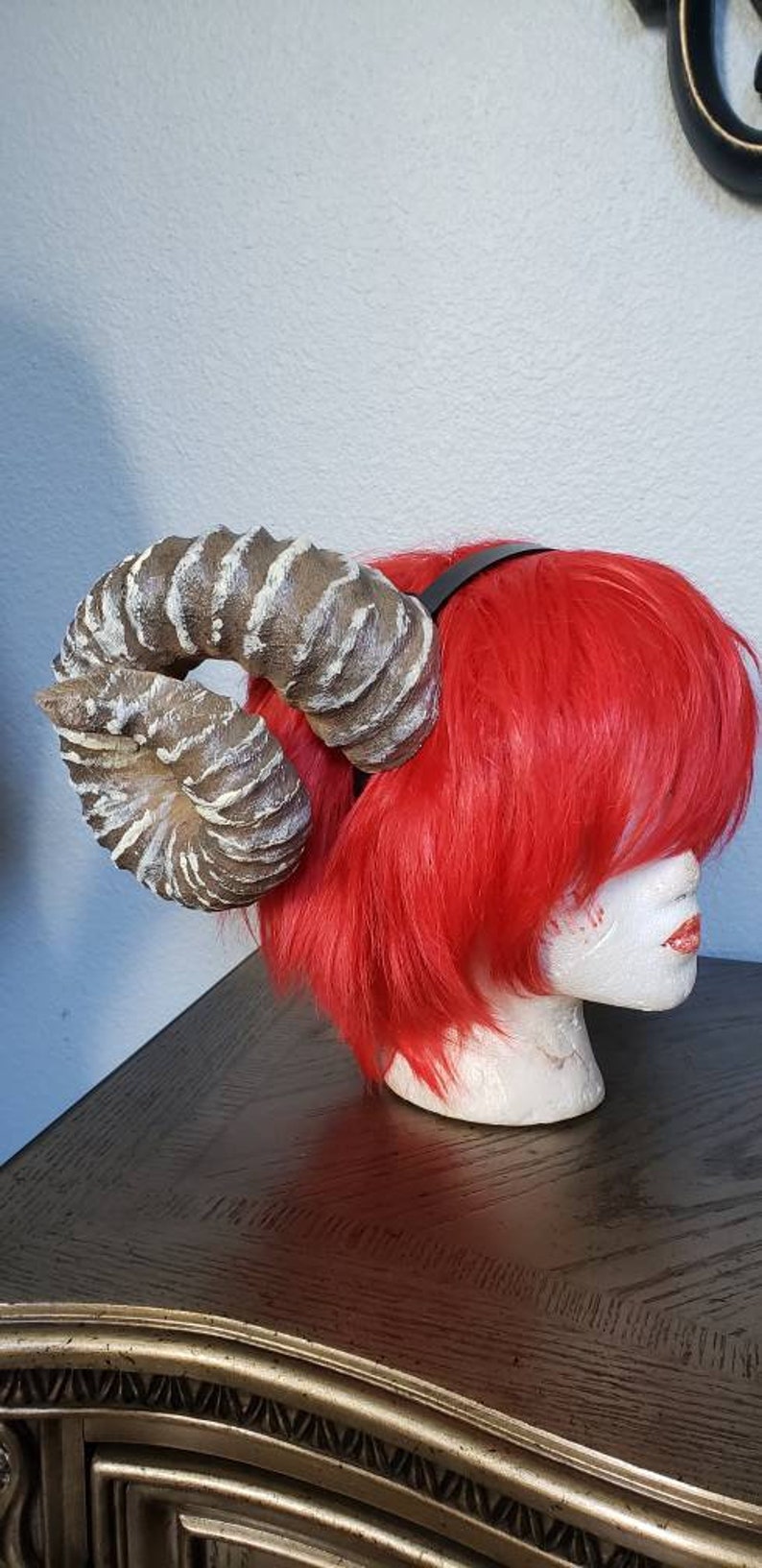 NEW ARRIVAL RAM Horns Headband 3D Printed Cosplay Authentic Etsy