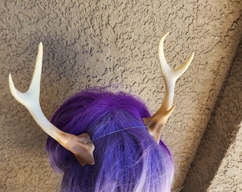 NEW ARRIVAL Antlers on a headband!  Doe / Deer Antlers  3D Printed (Lightweight Plastic)  Antlers comic-con fantasy fawn ready to wear