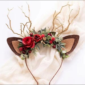 NEW! Christmas tree branch floral headband for kids and adults