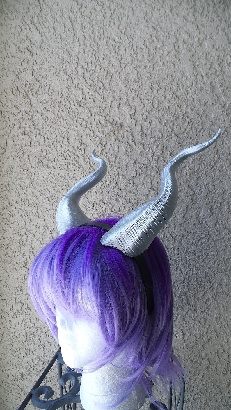 BEST SELLING Classic Young Maleficent Inspired Horns 3D Printed choose your color comic-con image 8