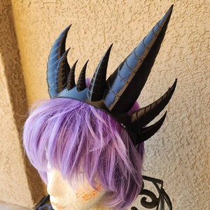 Fantasy  Ten Horned Dragon 3d printed horns Dragon crown on headband costume addition dragon comicon fantasy behemoth horns