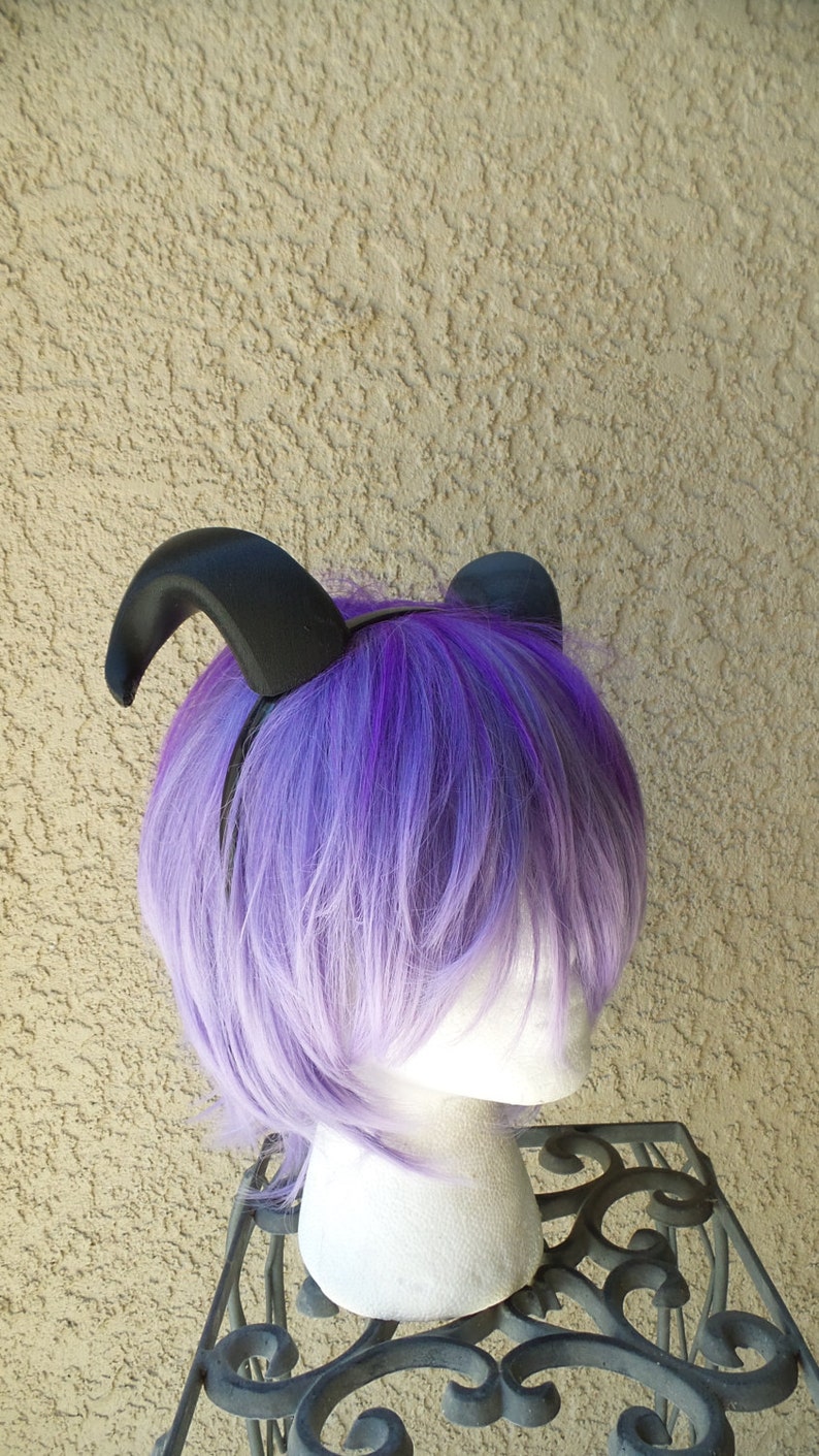 Bull Horns on Headband Soft with Ears