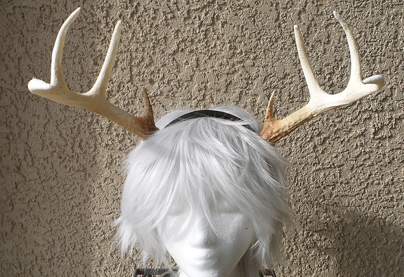 NEW Realistic Christmas Doe / Deer Antlers Horns 3D Printed Oliver-Saltburn Reindeer Antlers comic-con Lottie the antler queen image 4