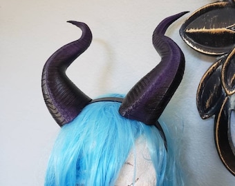 NEWLY IMPROVED! Young Maleficent Inspired 9.5" Horns  3D Printed (Ultra Light Weight Plastic) Suitable for kids and adults comic-con