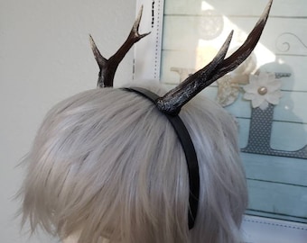 NEW ARRIVAL Antlers on headband!  Doe / Deer Antlers  3D Printed (Ultra Light Weight Plastic)  Antlers comic-con fantasy fawn