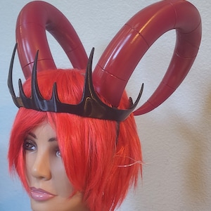 NEW ARRIVAL Hotel Hasbin horns and crown 3D printed Lilith headress