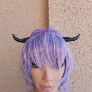 NEW Adjustable mini Small goat horns headband 3D printed cosplay comicon fantasy horns  option wow anime black pointy horns Alice Angel