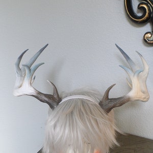 NEW ARRIVAL Extra large Realistic Stag Hircine horns / Deer Antlers Horns 3D Printed Ultra Light Weight Plastic Reindeer comic-con image 6