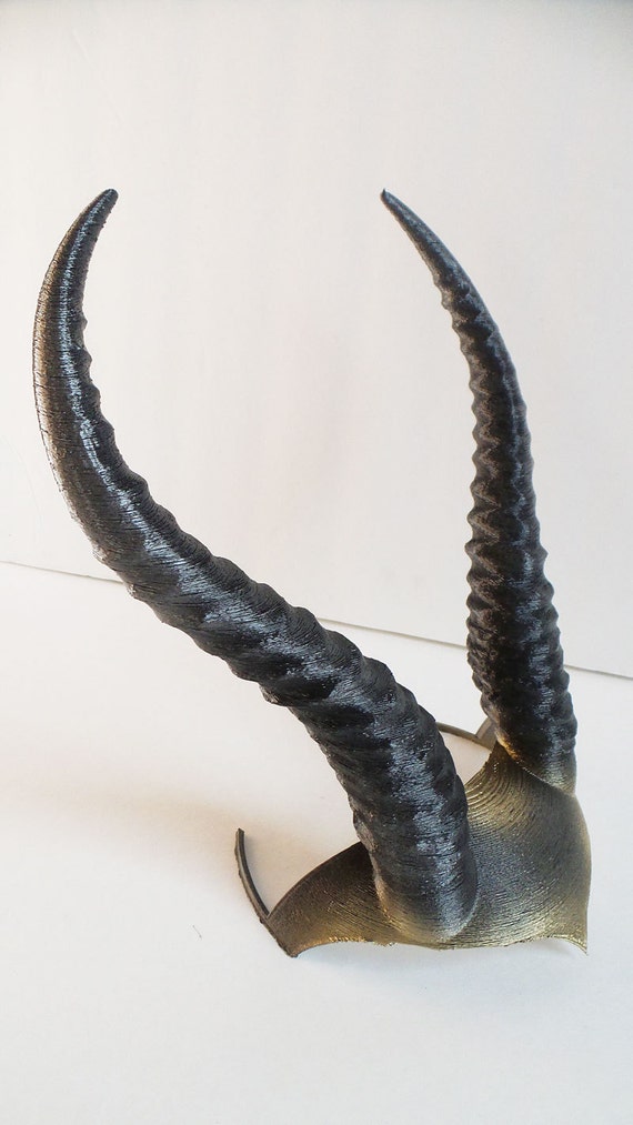 DIY ガゼルの角の王冠 エルフの LARP ヘッドドレス ヘルメットの角 3D 