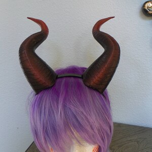 NEWLY IMPROVED! Young Maleficent Inspired 9.5&quot; Horns  3D Printed (Ultra Light Weight Plastic) Suitable for kids and adults comic-con