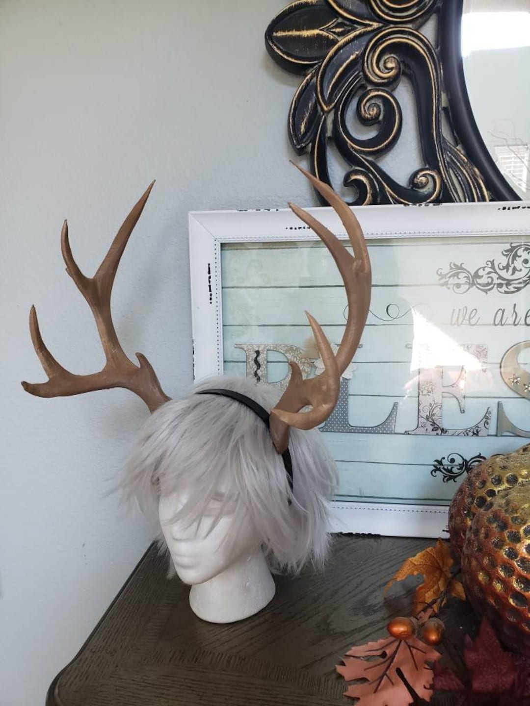 NEW Realistic Doe Elk Deer Antlers Horns XL Stag Antlers 3D Printed ultra Light Weight Plastic Reindeer Antlers Comic con Etsy Canada