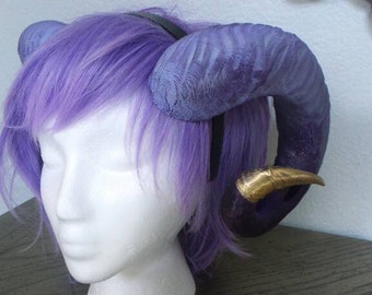 Critical Role ram horns Mollymauk Tiefling inspired horns 3D printed no mold seams