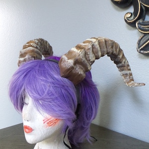 NEW ARRIVAL RAM horns headband 3D printed cosplay capricorn horns comicon fantasy horns beastly horns wow large