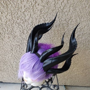 Fantasy Dragon Elegant long Dragon 3d printed horns three sets on headband costume addition dragon comicon fantasy  lizzard horns