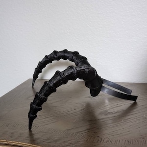 Mountain Goat horns Krampus horns on headband  lightweight cosplay horned headband long and thin Photo prop horns Furry addition