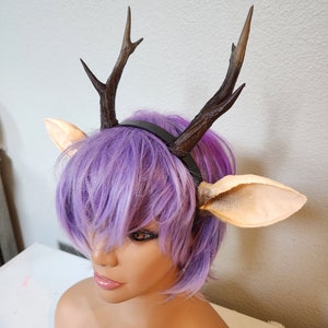 NEW ARRIVAL Antlers on headband!  Doe / Deer Antlers  3D Printed (Ultra Light Weight Plastic)  Antlers comic-con fantasy fawn