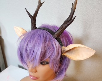3D Printed Deer Antlers Headband, Lightweight Fawn Costume
