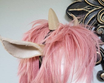 MR. Tumnus headdress ONLY horns and ears ultra lightweight attached to a headband cosplay set Headdress only