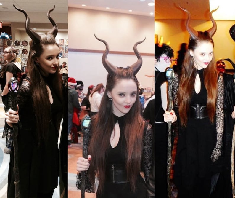 BEST SELLING Classic Young Maleficent Inspired Horns 3D Printed choose your color comic-con image 5