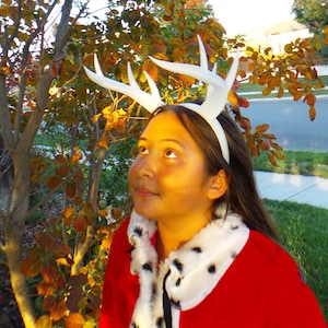 Winter Doe Antlers. Winter Horns Deer Antlers Reindeer Fairy Cosplay Ultra Light 3D Printed