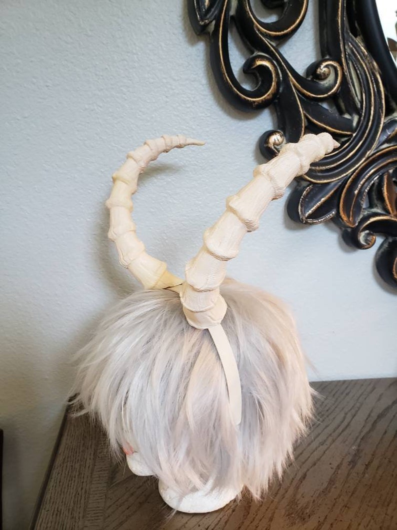 Mountain Goat horns Krampus horns on headband lightweight Etsy
