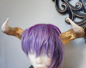 Minotaur Horns Headband – 3D Printed Cow Bull Cosplay Costume
