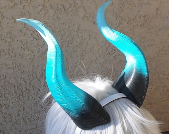 Maleficent Inspired Horns, 3D Printed Ombre Costume Headband