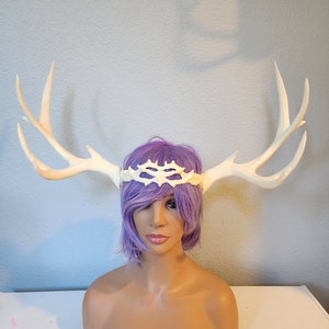 NEW ARRIVAL! XXL  Realistic elegant antlers horns / Deer Antlers Horns with tree branch crown  3D Printed Reindeer