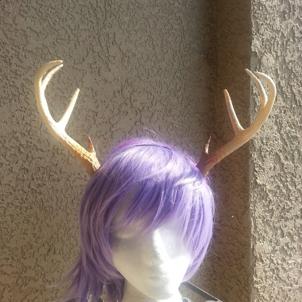 NEW ARRIVAL! 8 inch Realistic Christmas Doe / Deer Antlers Horns  3D Printed (Ultra Light Weight Plastic) Reindeer Antlers comic-con