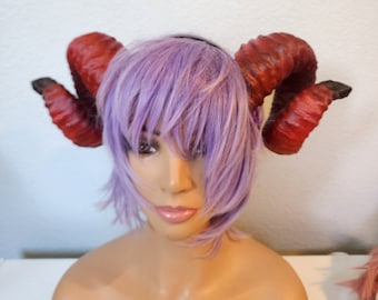 NEW ARRIVAL RAM horns headband 3D printed cosplay Authentic true shape size ram horns wow swirly  twisted extra large brown diy sakizou