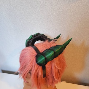 Fantasy Large Dragon horns Snake Dragon 3d printed horns on headband  dragon costume headress large goat horns beast horns dinosaur cosplay
