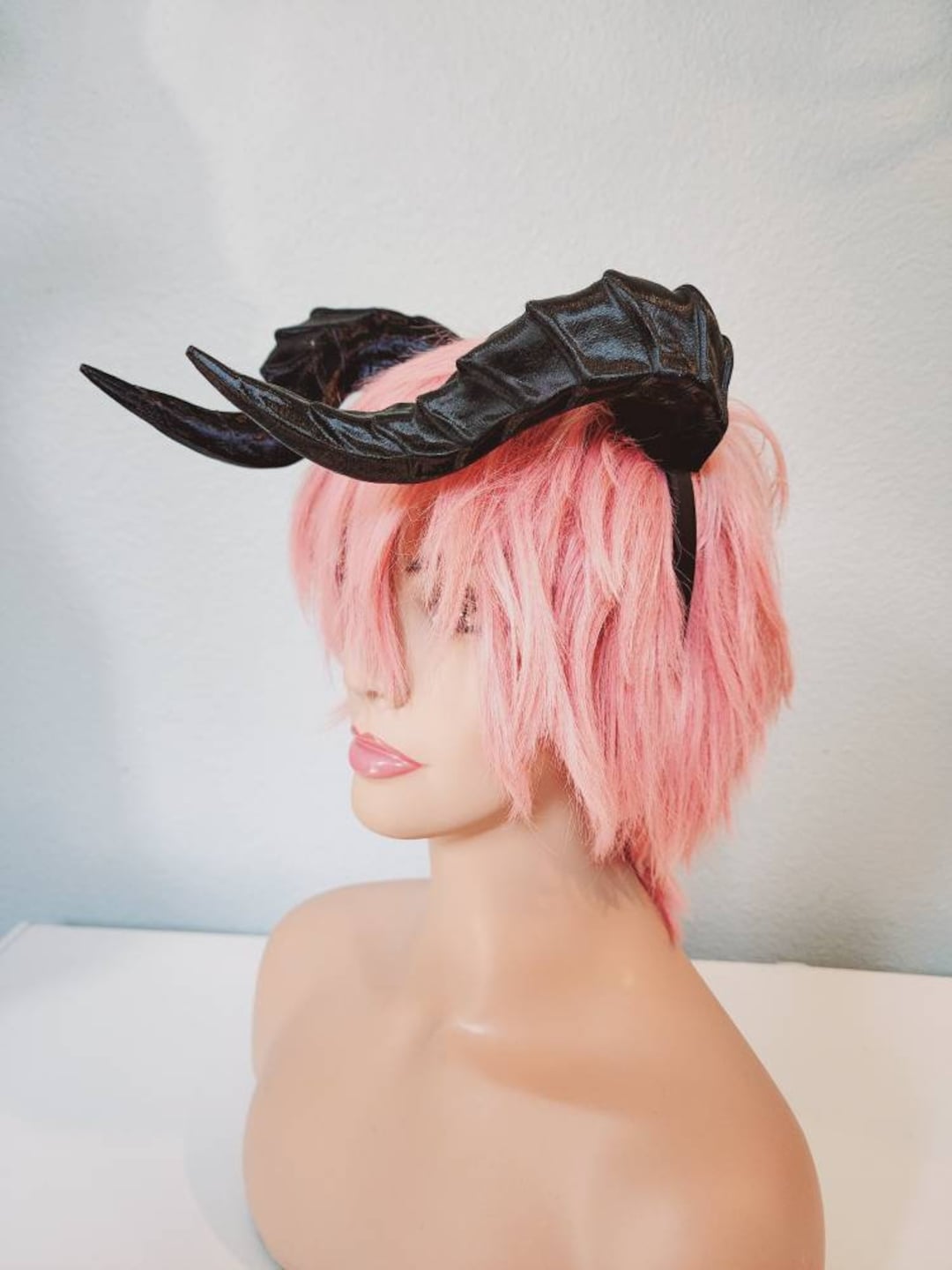 Forward Facing Dragon Horns Snake Dragon 3d Printed Horns on Headband