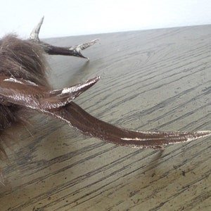 NEW ARRIVAL Antlers on faux fur headband!  Doe / Deer Antlers  3D Printed (Ultra Light Weight Plastic)  Antlers comic-con fantasy fawn
