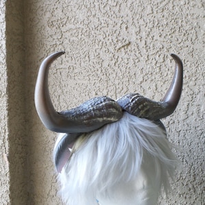 Zootopia inspired Large Chief Bogo horns headband cape buffalo  horns and ears option larp comic-con horned headband officer bogo costume