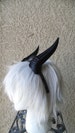 Deanerys Dragon inspired 3d printed horns on headband DIY costume addition dragon ears  lizzard horns 