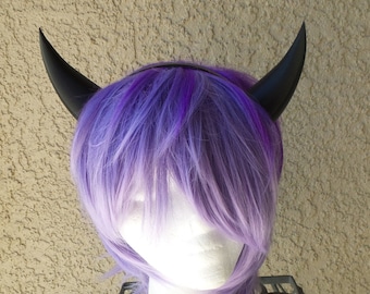 NEW ARRIVAL Small goat horns headband 3D printed cosplay comicon fantasy horns  option wow anime black pointy horns Alice Angel
