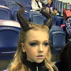 FREE SHIPPING! Young Maleficent Inspired 9.5&quot; Horns  3D Printed Suitable for kids and adults comic-con